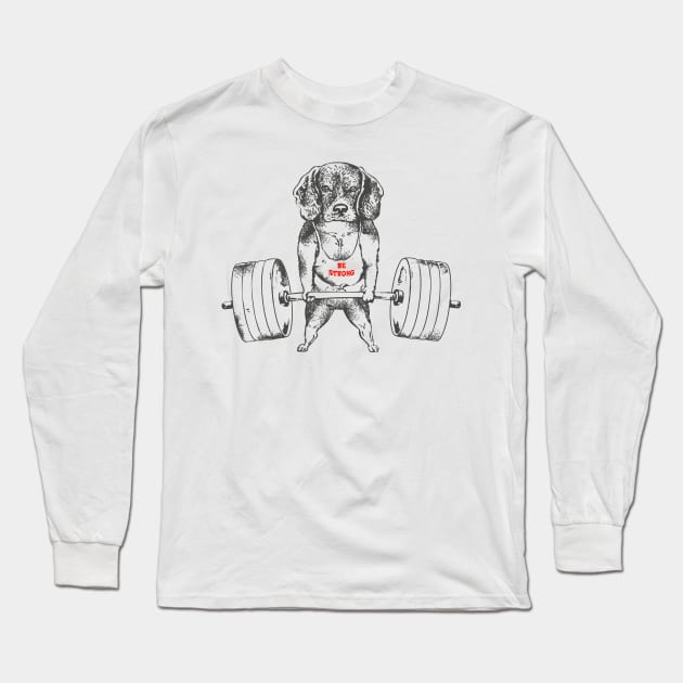 Beagle Lift Long Sleeve T-Shirt by huebucket